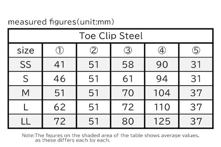 MKS Steel Toe Clips For Road