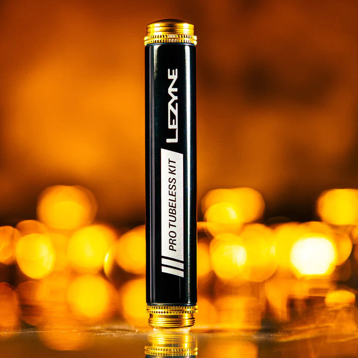 Lezyne Pro Tubeless Kit Includes Inserter Tool/ Plug Retention Tool /Stainless Steel Knife / Presta CO2 Inflator & Tyre Plugs