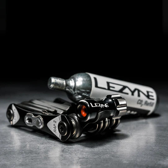 Lezyne Rap ii 25 Co2 Compact Multi Tool With Co2 Inflator In Black For All Bikes