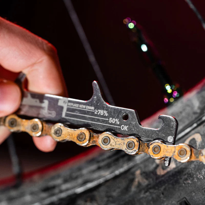 Lezyne Chain Gauge For 5-12 Speed Chains - With Integrated Bottle Opener