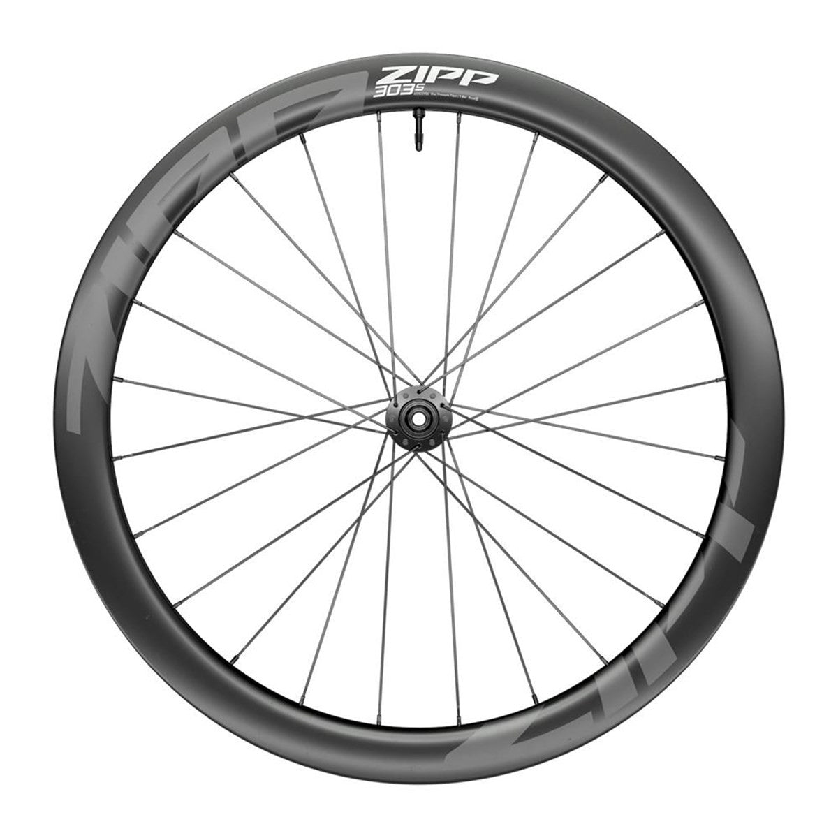 ZIPP 303 S Carbon Tubeless Ready Disc Brake Center Lockring 700C Front Wheel 24Spokes 12 X 100mm A1
