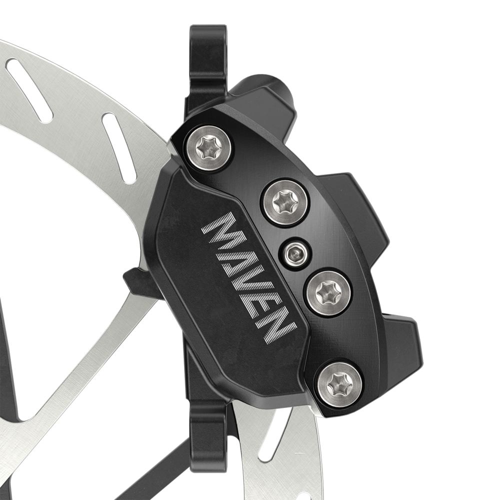 SRAM Maven Silver Stealth Disc Brake Lever & Caliper In Black Includes MMX Clamp