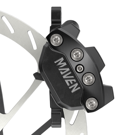 SRAM Maven Silver Stealth Disc Brake Lever & Caliper In Black Includes MMX Clamp