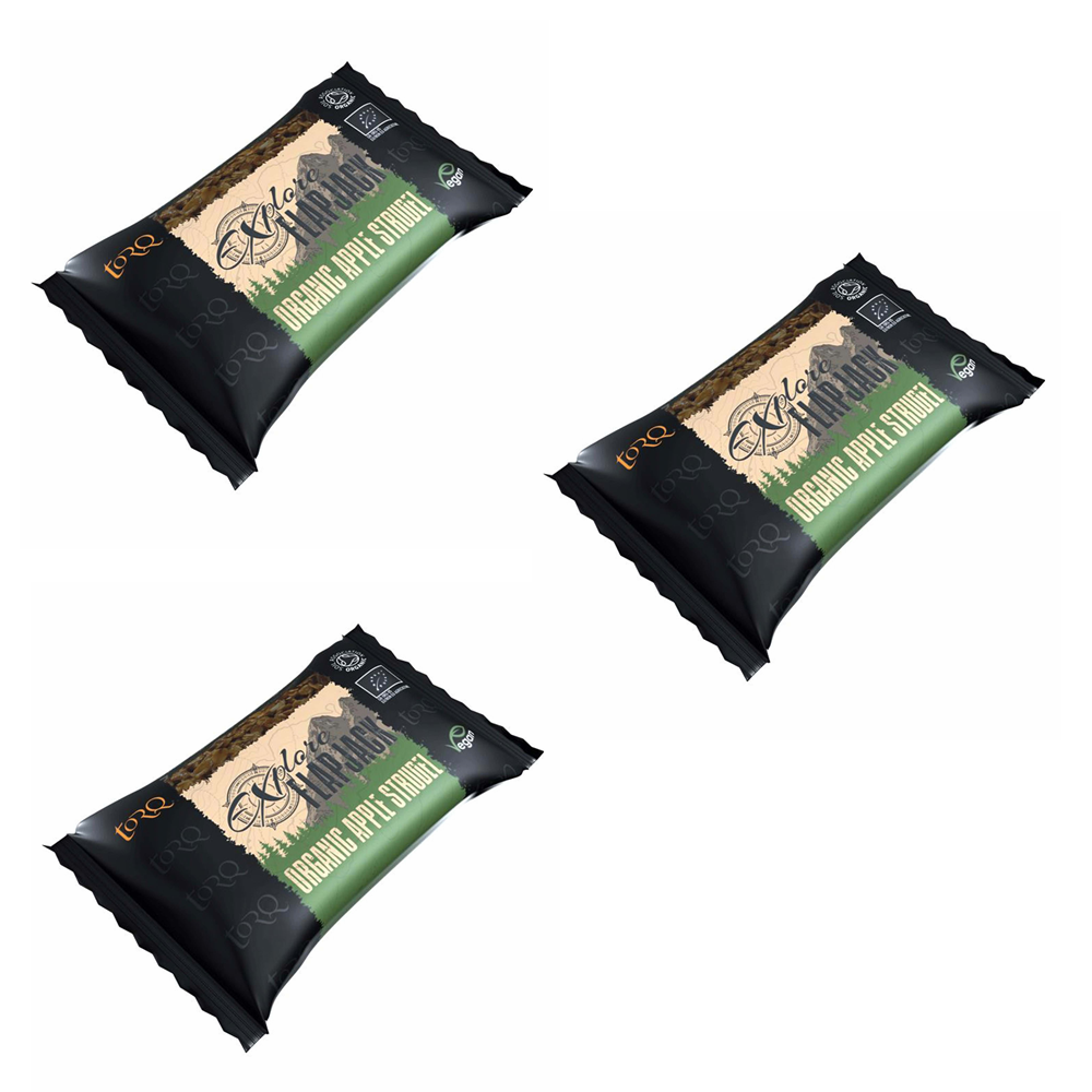 TORQ Explore Flapjack 3 x 65g Bars NEW FLAVOURS ADDED