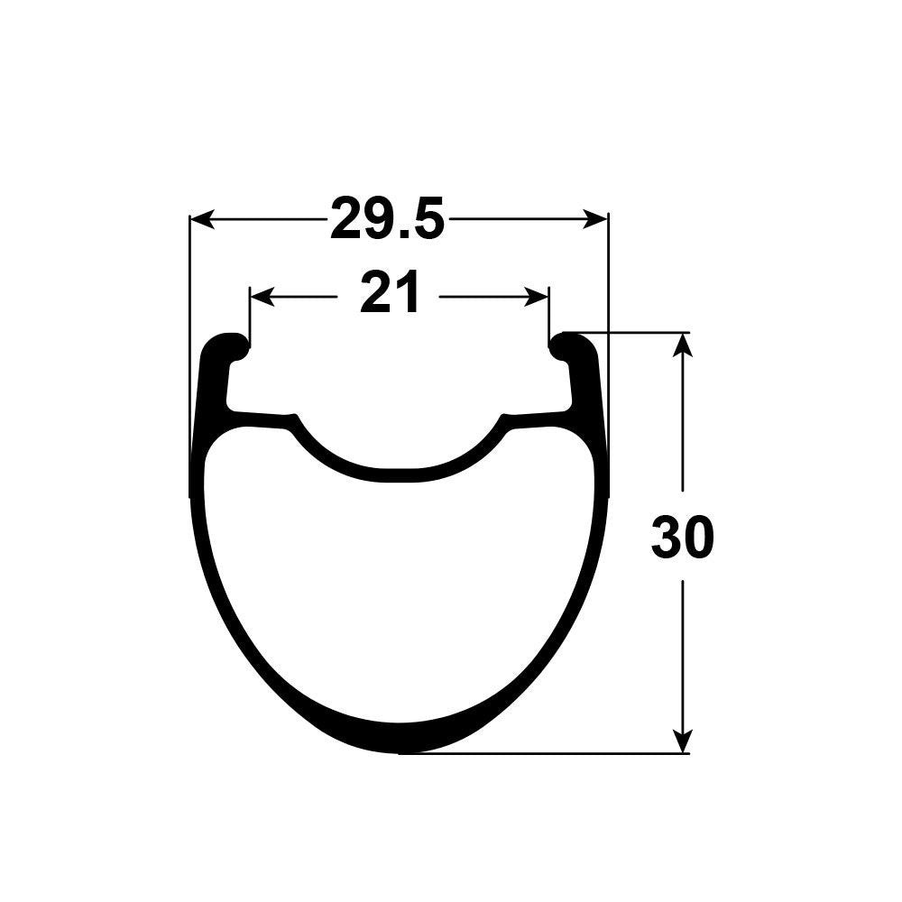 Reynolds AR29DB Carbon Wheelset 700C Front and Rear Disc
