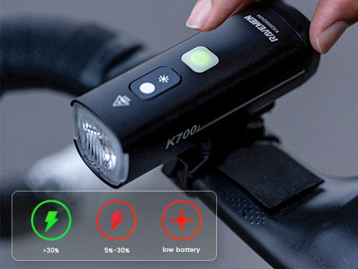 Ravemen K700 USB Rechargeable AI Nighttime 700 Lumen Bicycle Front Light