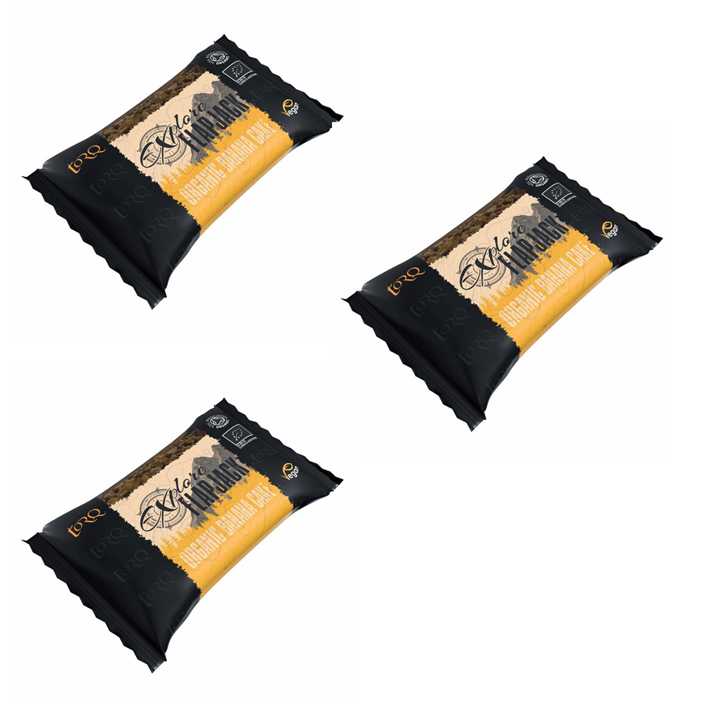 TORQ Explore Flapjack 3 x 65g Bars NEW FLAVOURS ADDED
