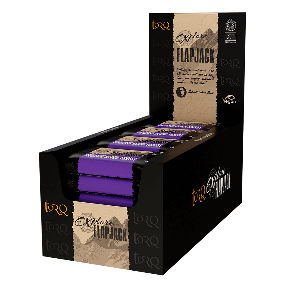*NEW* TORQ Explore Flapjack Organic Black ForestBox of 20 x 65g Bars