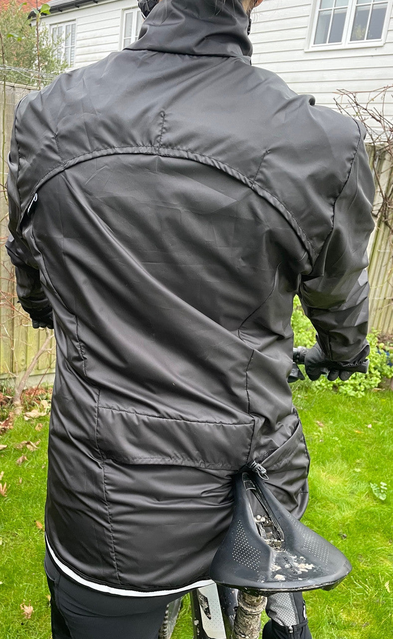 HUDS Super Waterproof Packable Lightweight Unisex Jacket 140g In Black