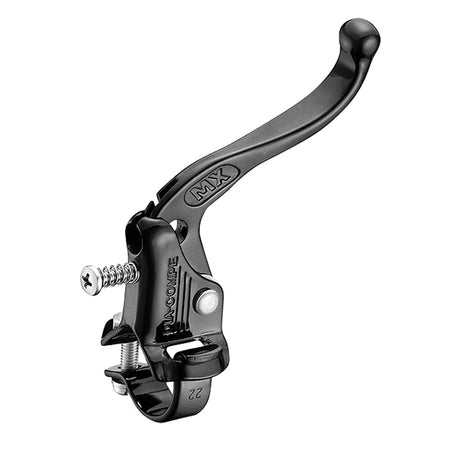 Dia-Compe Tech 4 MX123 Old School BMX Brake Lever in black, 22.2mm clamp size, perfect for vintage BMX bikes.
