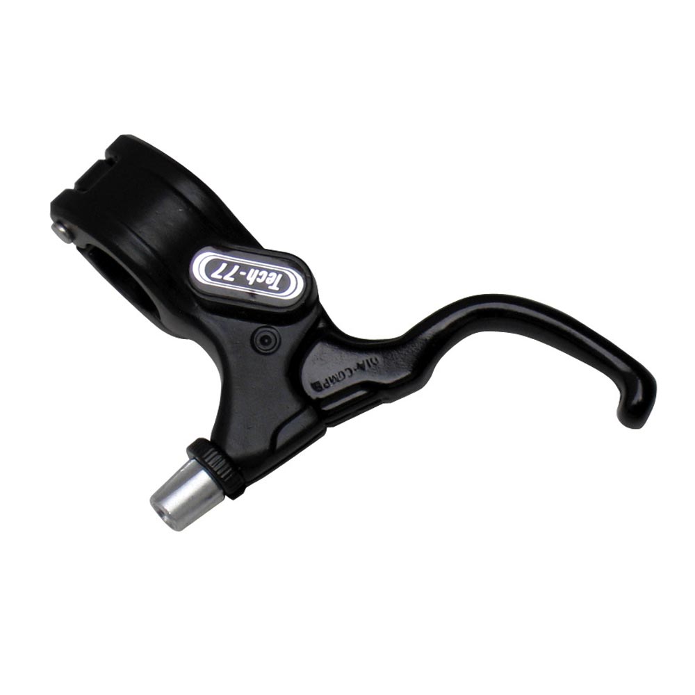 Dia Compe Tech 77 DJ 22.2mm BMX lever in black for dirt style handlebars, right hand, double bent design