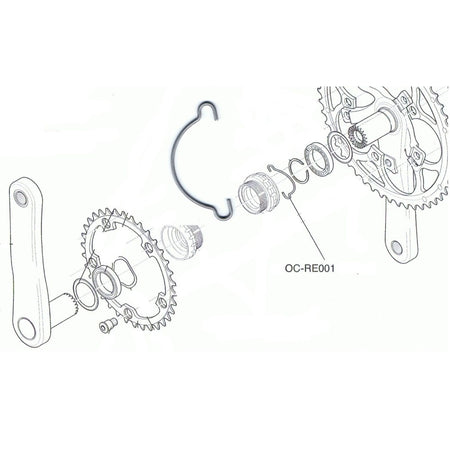 Campagnolo OC-RE001 Circlip for Ultra Torque Outboard Cup Bearing