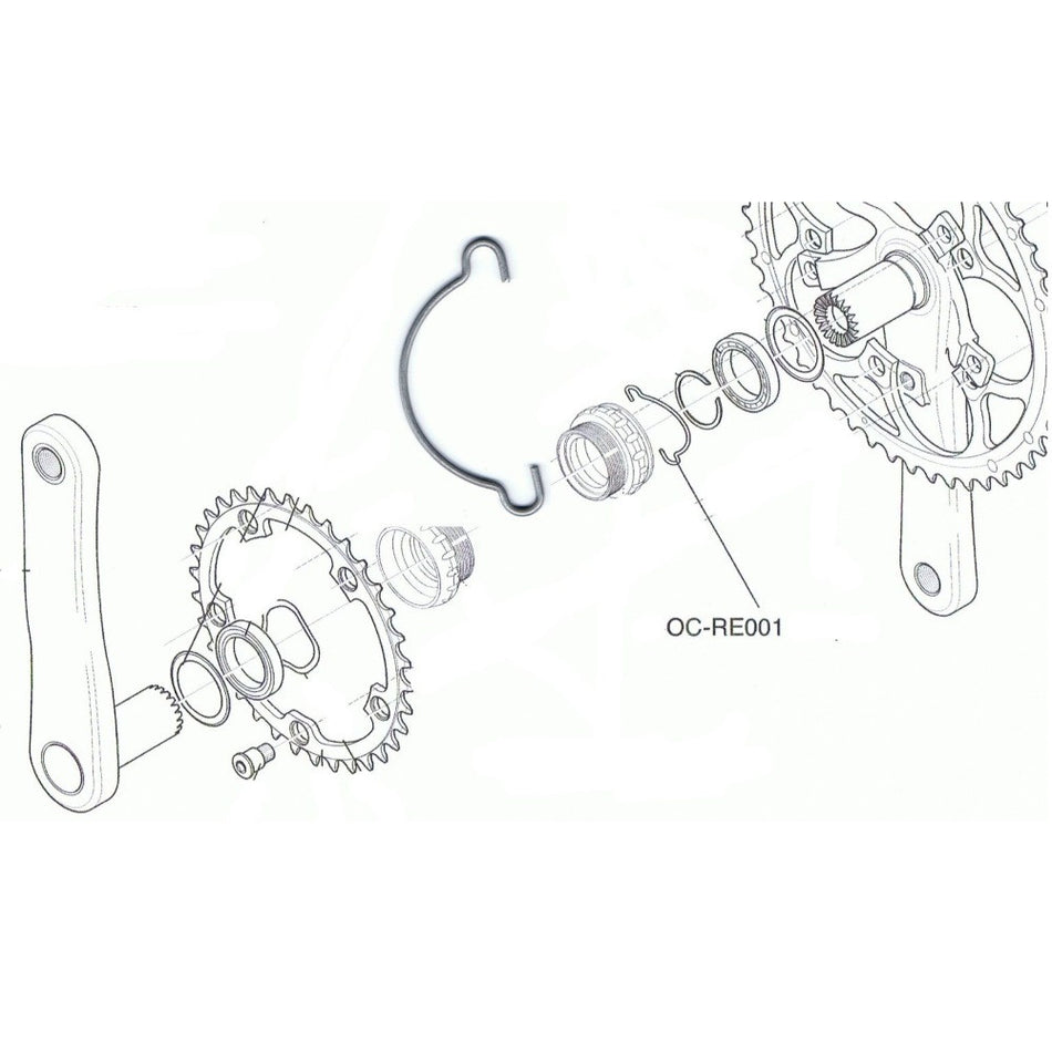 Campagnolo OC-RE001 Circlip for Ultra Torque Outboard Cup Bearing