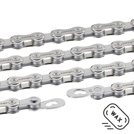 Connex 11WAX 11 Speed Hot Wax Treated Nickel Plated MTB Road Bicycle Chain