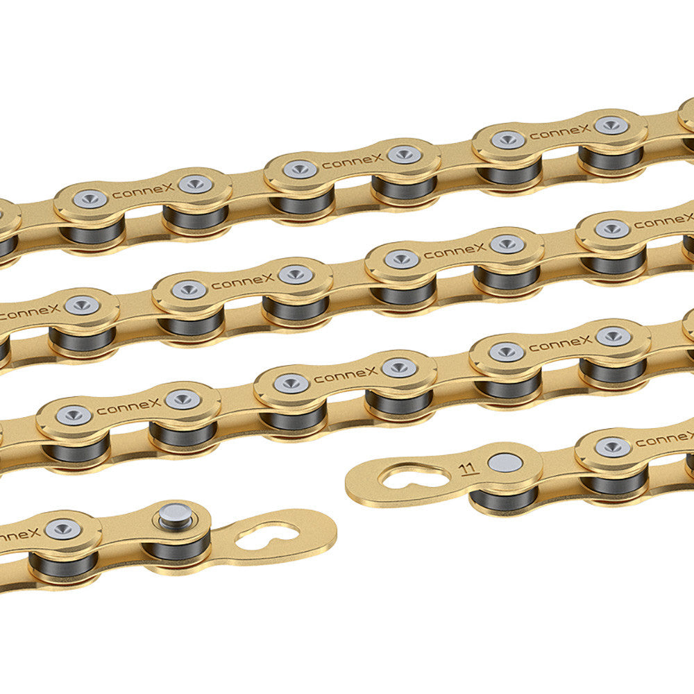 Connex 11SG 11 Speed 1/2" x 11/128" 118 Link MTB Road Bicycle Chain | Gold