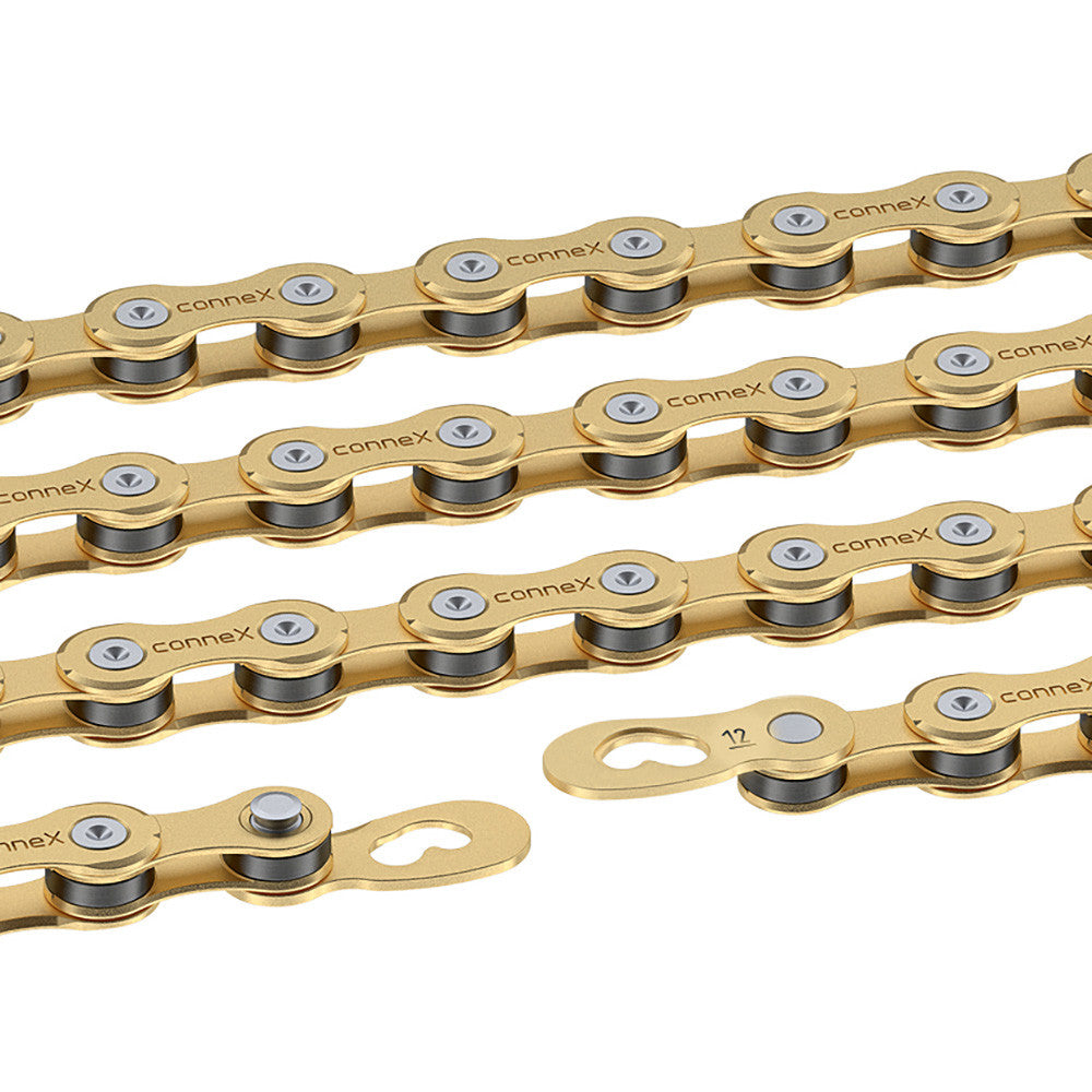 Connex 12SG 12 Speed 1/2" x 11/128" 126 Link MTB Road Bicycle Chain | Gold
