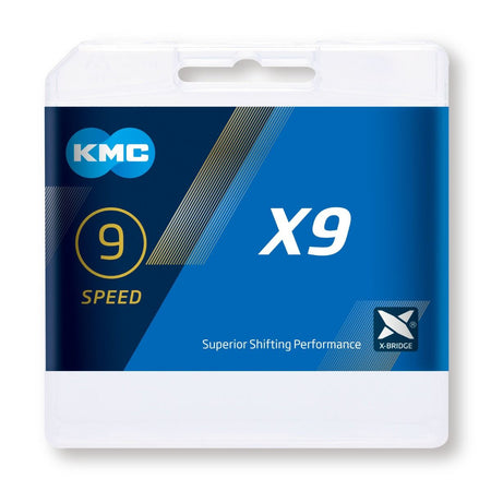 KMC X9 9 Speed Chain 114 Link Gold