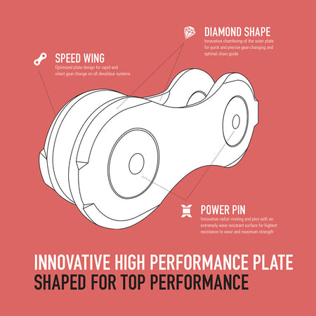 Connex 10SE chain 136 Link 1/2" x 1 1/128" Road MTB E-Bike Bicycle Chain