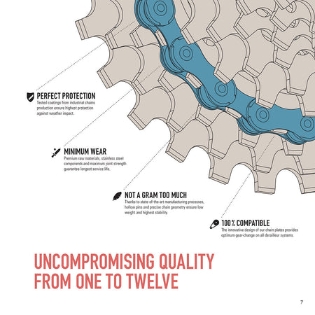 Connex 11SG 11 Speed 1/2" x 11/128" 118 Link MTB Road Bicycle Chain | Gold