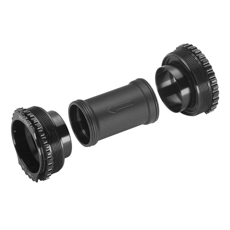 Campagnolo QCK-Tech bottom bracket cups for 13 Speed Wireless, showcasing the innovative design and components.