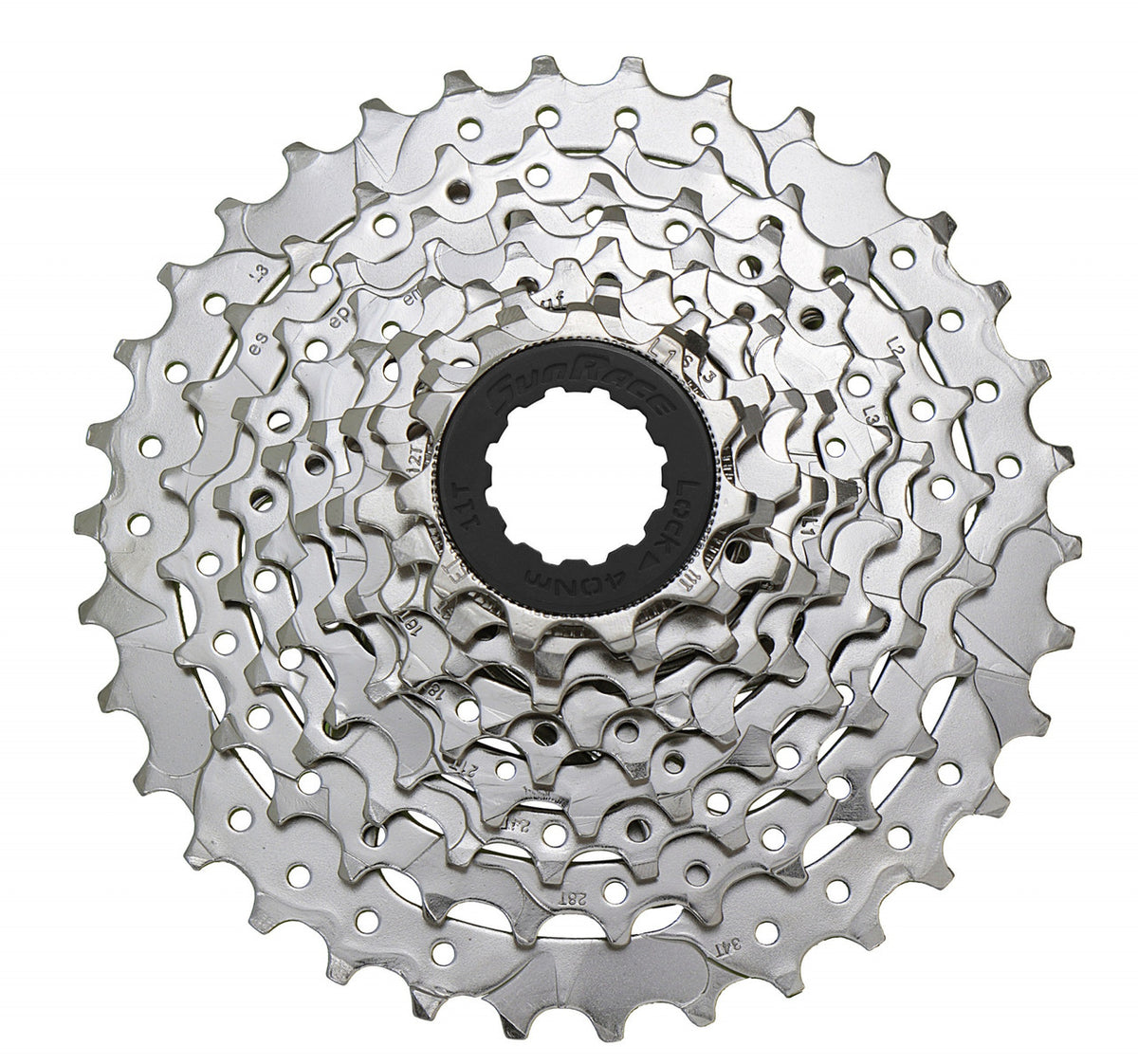 SunRace CSM96 9 Speed Nickel Finished MTB Cassette