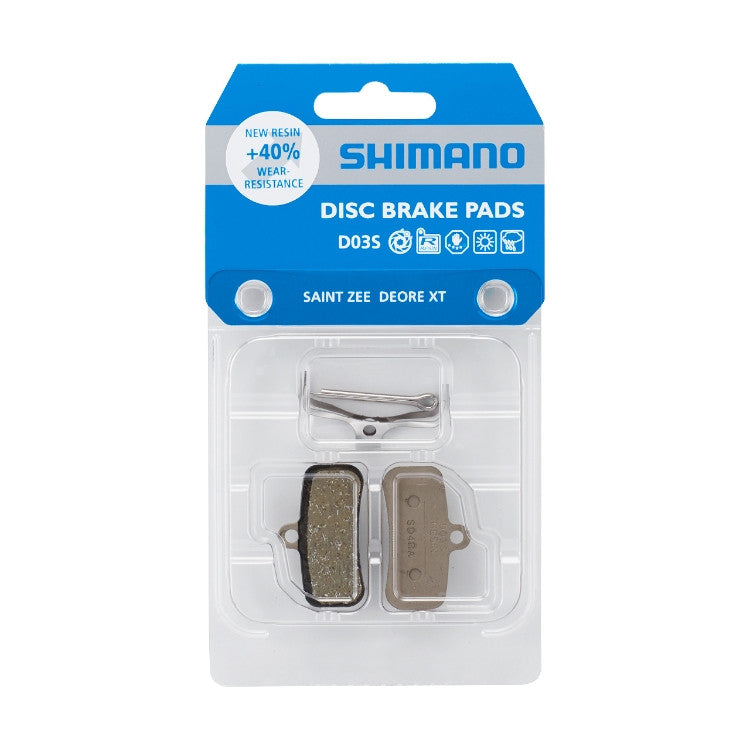 Shimano D03S Resin Steel Backed Disc Brake Pads For DEORE XT, SLX, DEORE, SAINT, ZEE