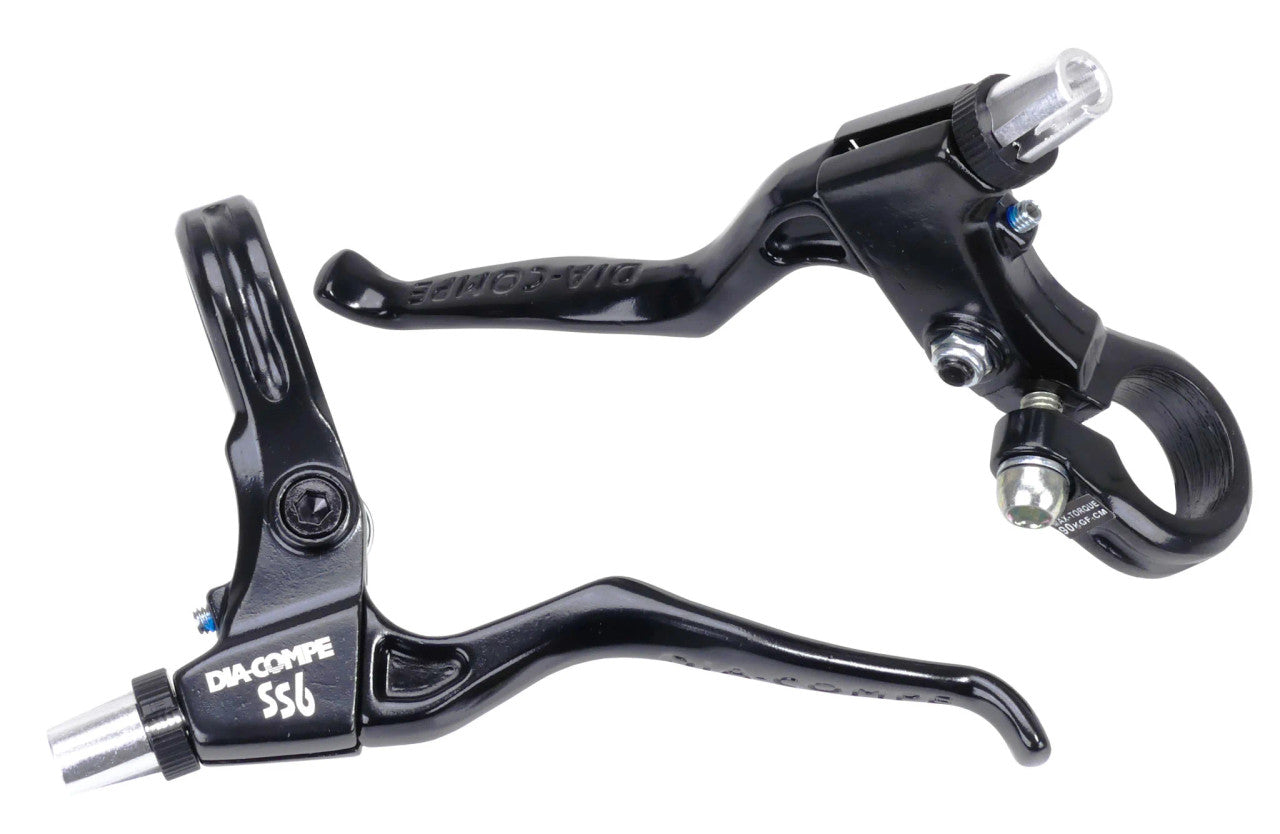Dia-Compe SS-6 MTB Old School BMX Brake Levers In Black