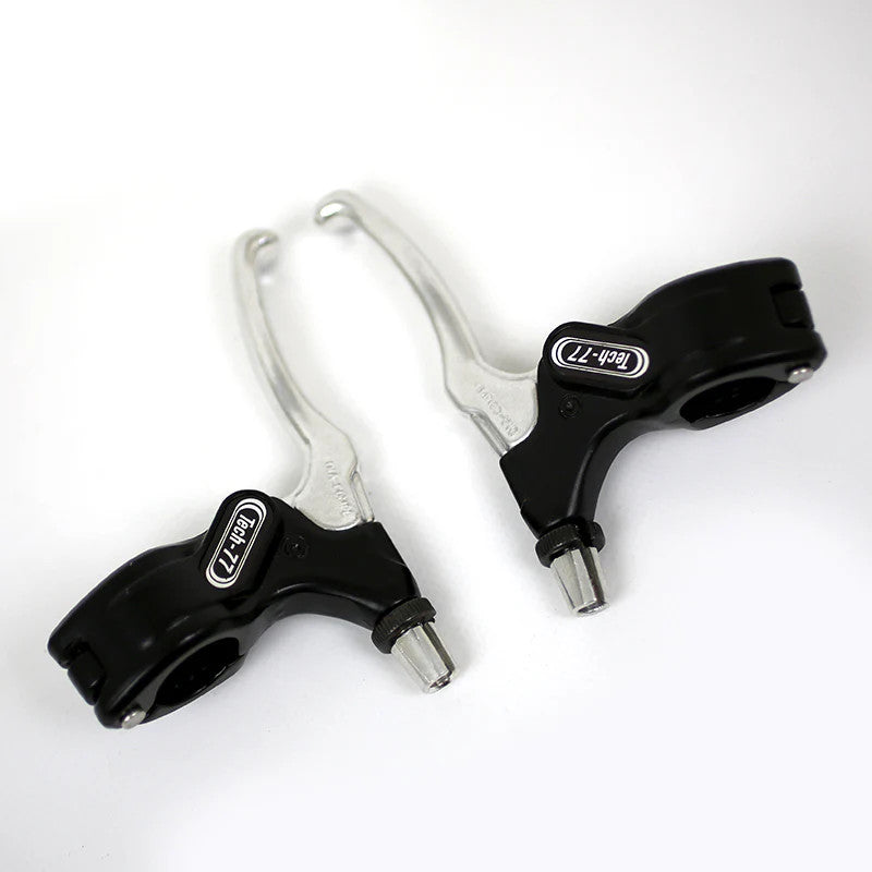 Dia-Compe Tech 77 Old School BMX / Fixie 22.2mm Clamp Caliper/ Canti Brake Levers - Pair In Silver