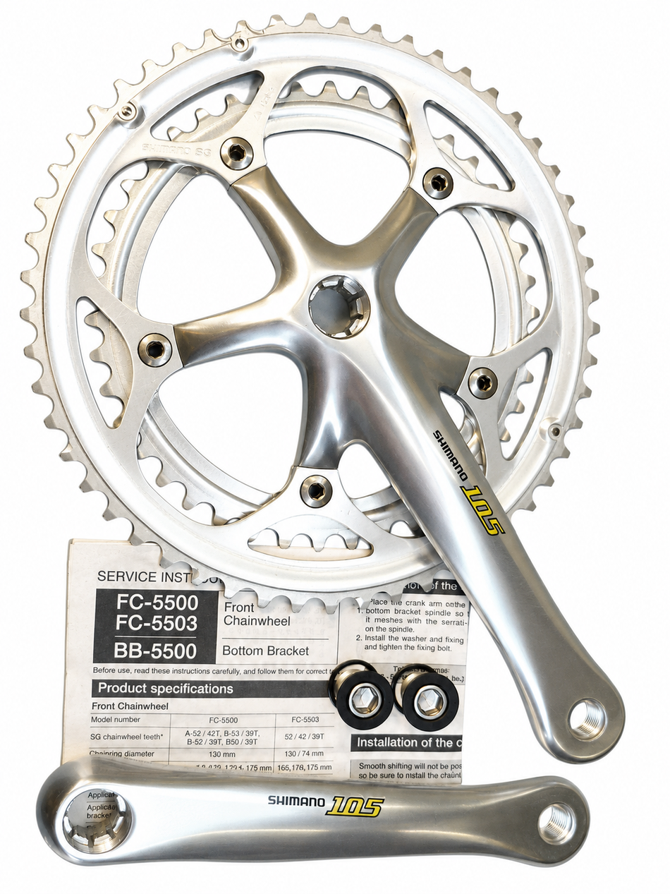 Shimano 105 FC-5500/2 9 Speed Octolink Chainset With Bottom Bracket