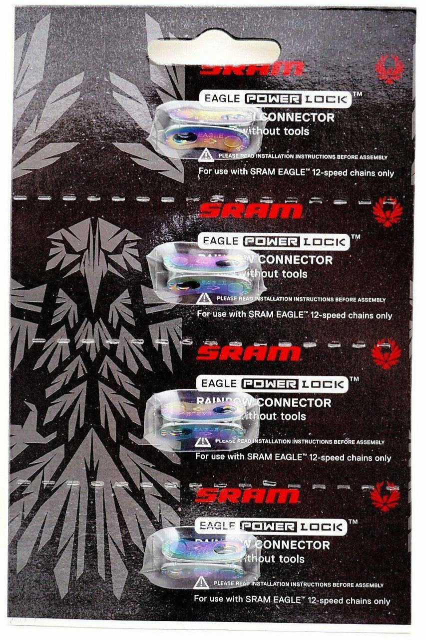 Sram Eagle Powerlock Chain Connector 12 Speed For 4 Chains - Rainbow
