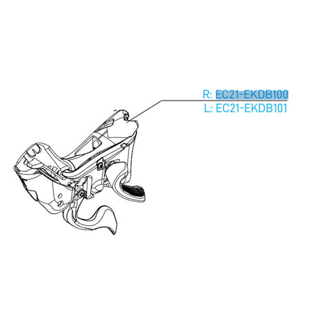 Campagnolo EKAR 13 Speed Disc Brake Right Hand Ergopower Shifter Body EC-EKDB100