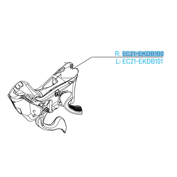 Campagnolo EKAR 13 Speed Disc Brake Right Hand Ergopower Shifter Body EC-EKDB100