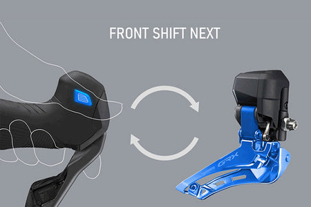 Shimano FD-RX825 GRX Di2 12 Speed Double Wireless Gravel Front Mech Braze-On