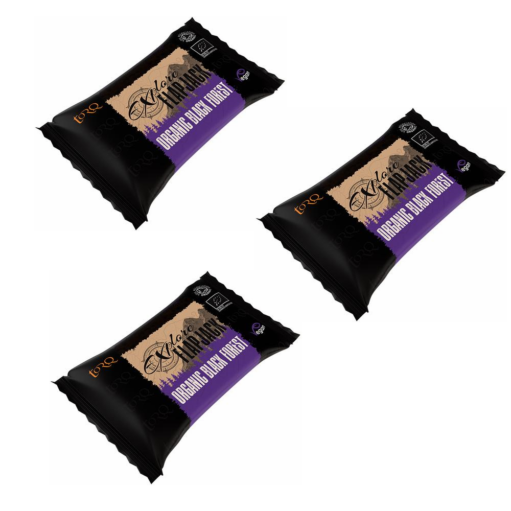 TORQ Explore Flapjack 3 x 65g Bars NEW FLAVOURS ADDED