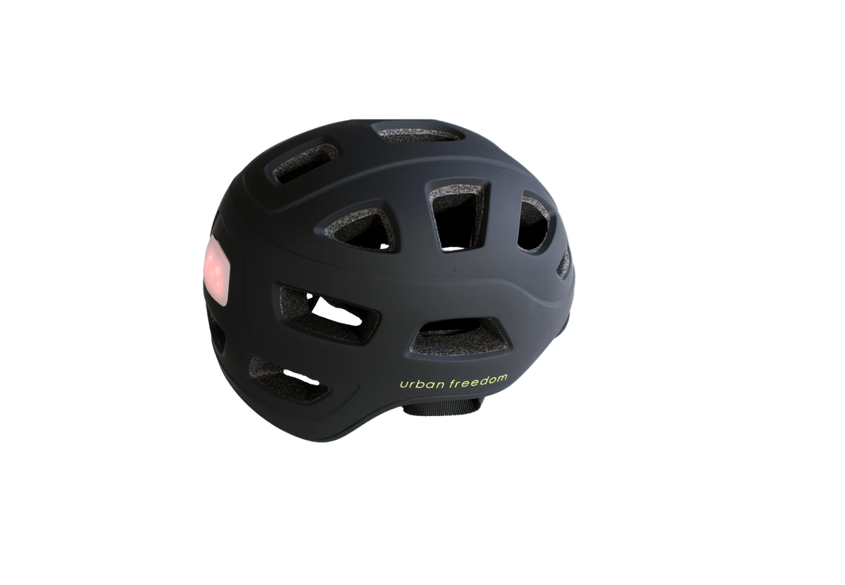 INOKIM LED Scooter Unisize Helmet With LED Light built In - Black