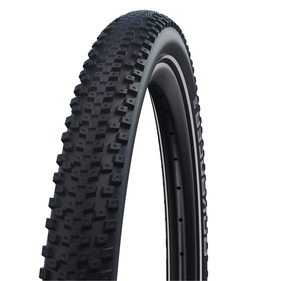 NEW Schwalbe Advancer Hybrid MTB Wired Bicycle Tyre In Black/Reflex