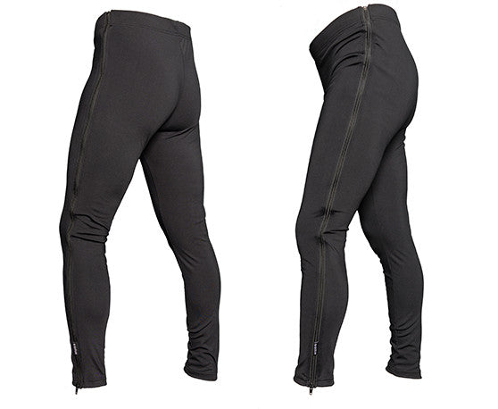 HUDS Full Length Zip Up Unisex Warm Up Cycling Tights CX / MTB / ROAD