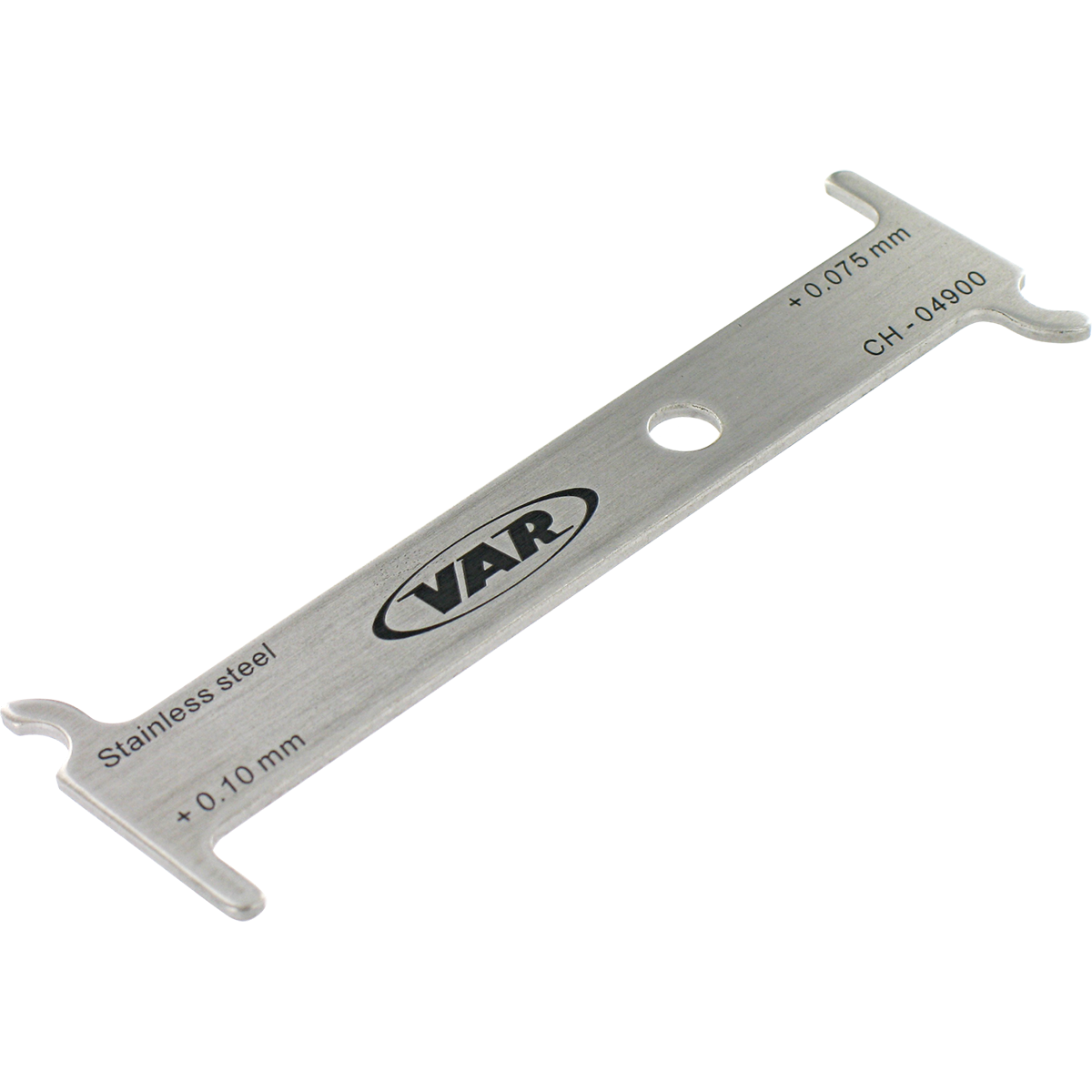 Var Chain Wear Indicator tool for checking chain stretch and avoiding premature wear.