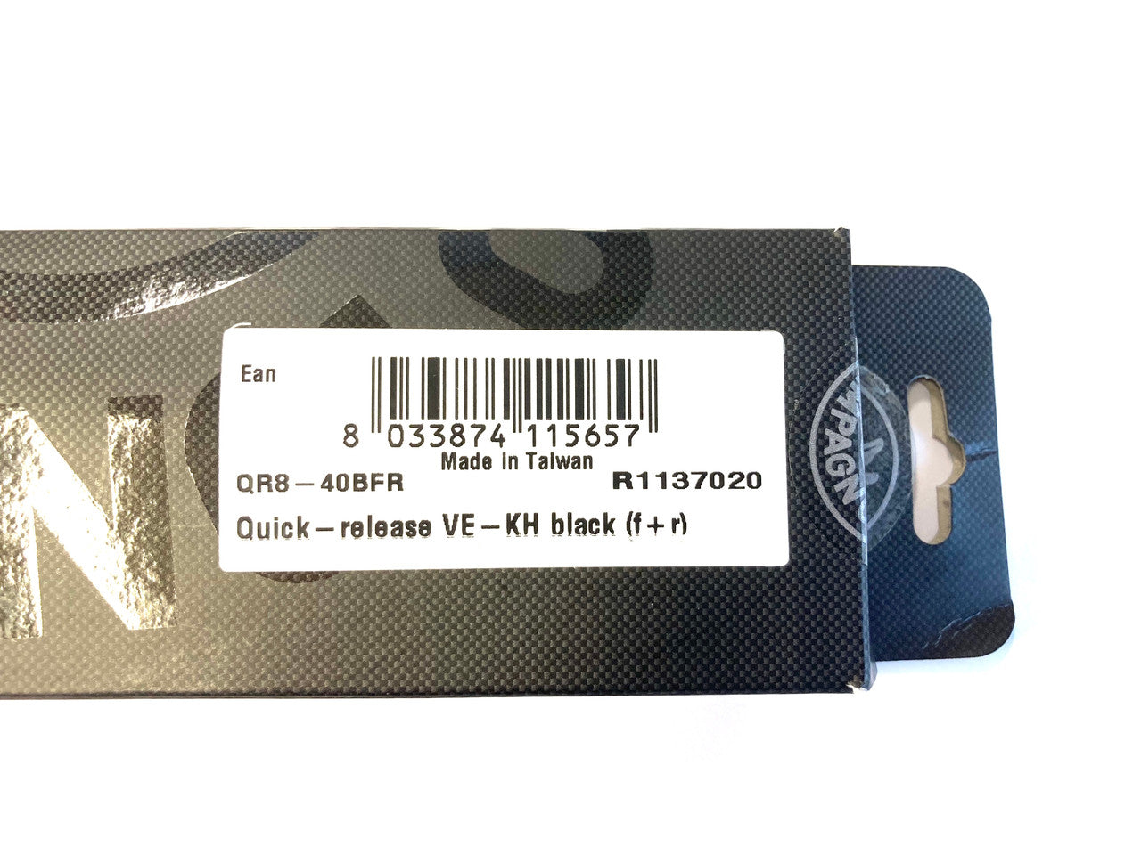 Campagnolo QR8-40BFR Quick Release Skewers Front And Rear In Black