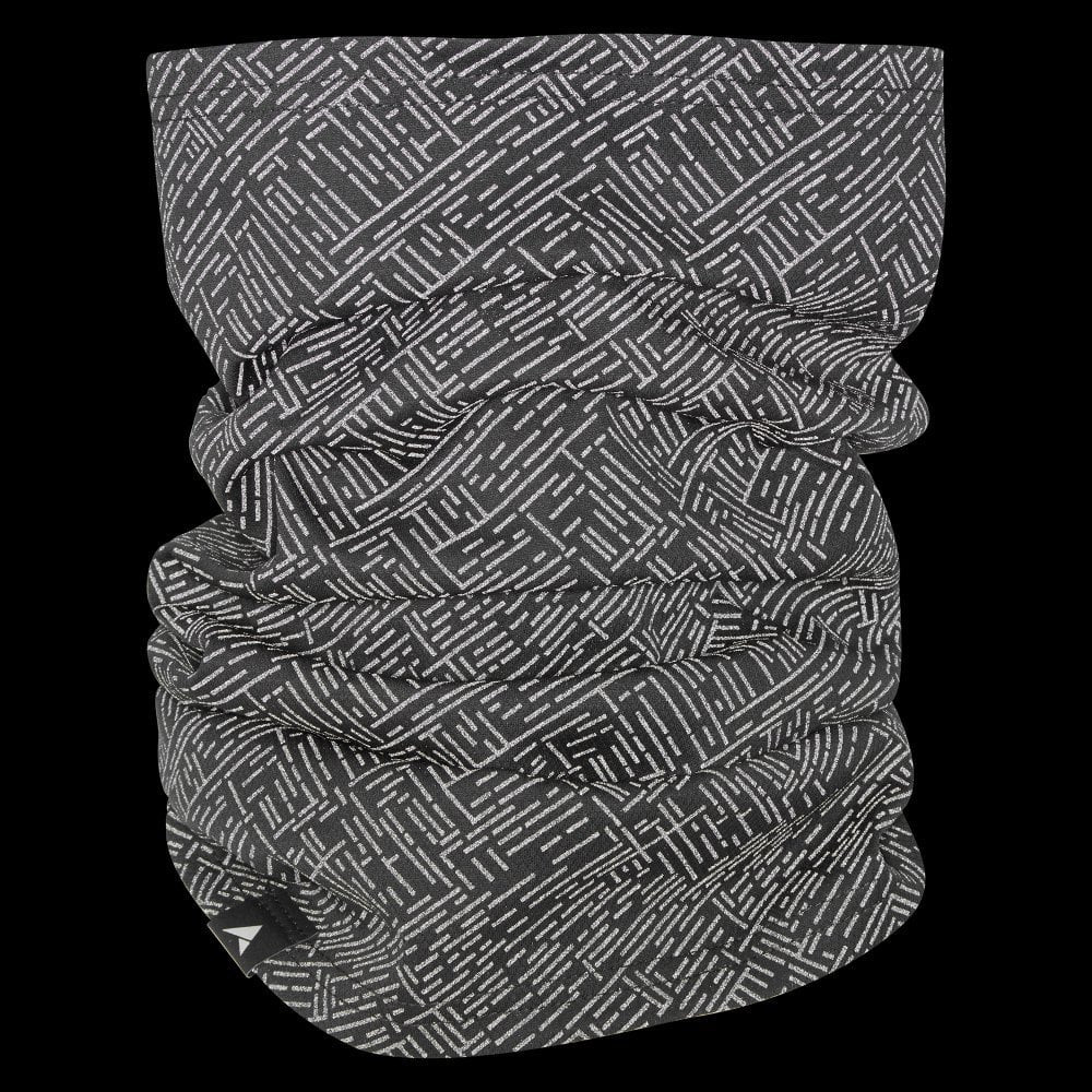 Altura Lightweight Unisex Neck Warmer With All-over Reflective Print In Black