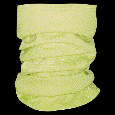 Altura Lightweight Unisex Neck Warmer With All-over Reflective Print In Lime