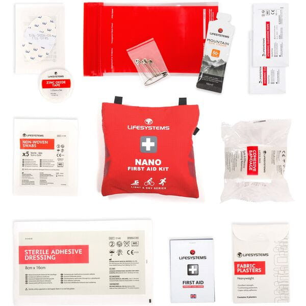 Lifesystems Light and Dry Nano Waterproof First Aid Kit Includes Essential Items