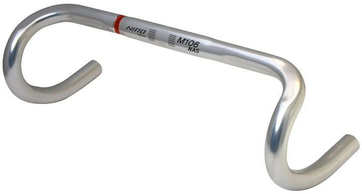 Nitto M106 NAS Drop Road Handlebars | 26mm Clamp | Silver