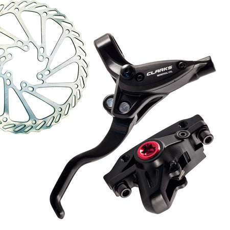 Clarks M2 Hydraulic Front & Rear MTB Disc Brakeset in Black 160mm