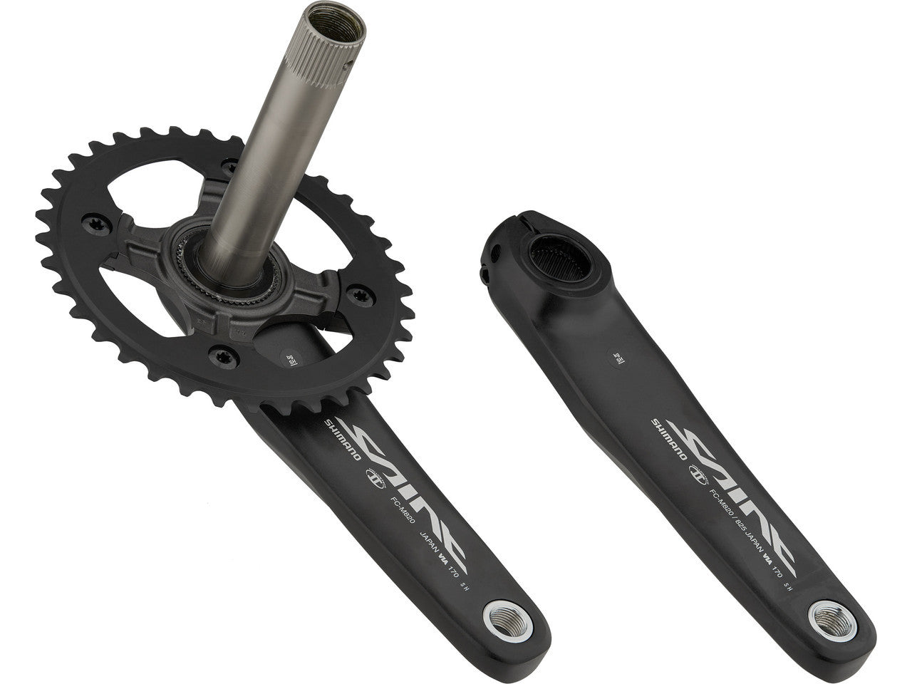 Shimano Saint 10 Speed FC-M825 Crank Arms With 83mm Bottom Bracket All Sizes