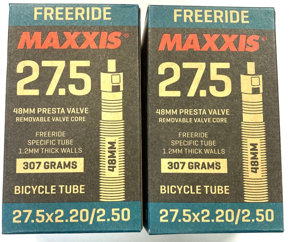 2x Maxxis Freeride Tube 27.5 x 2.2/2.5 Presta Valve - 48mm