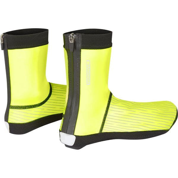 Madison Stellar Shoe Cover Open Sole Overshoes Black / Hi-Viz Yellow