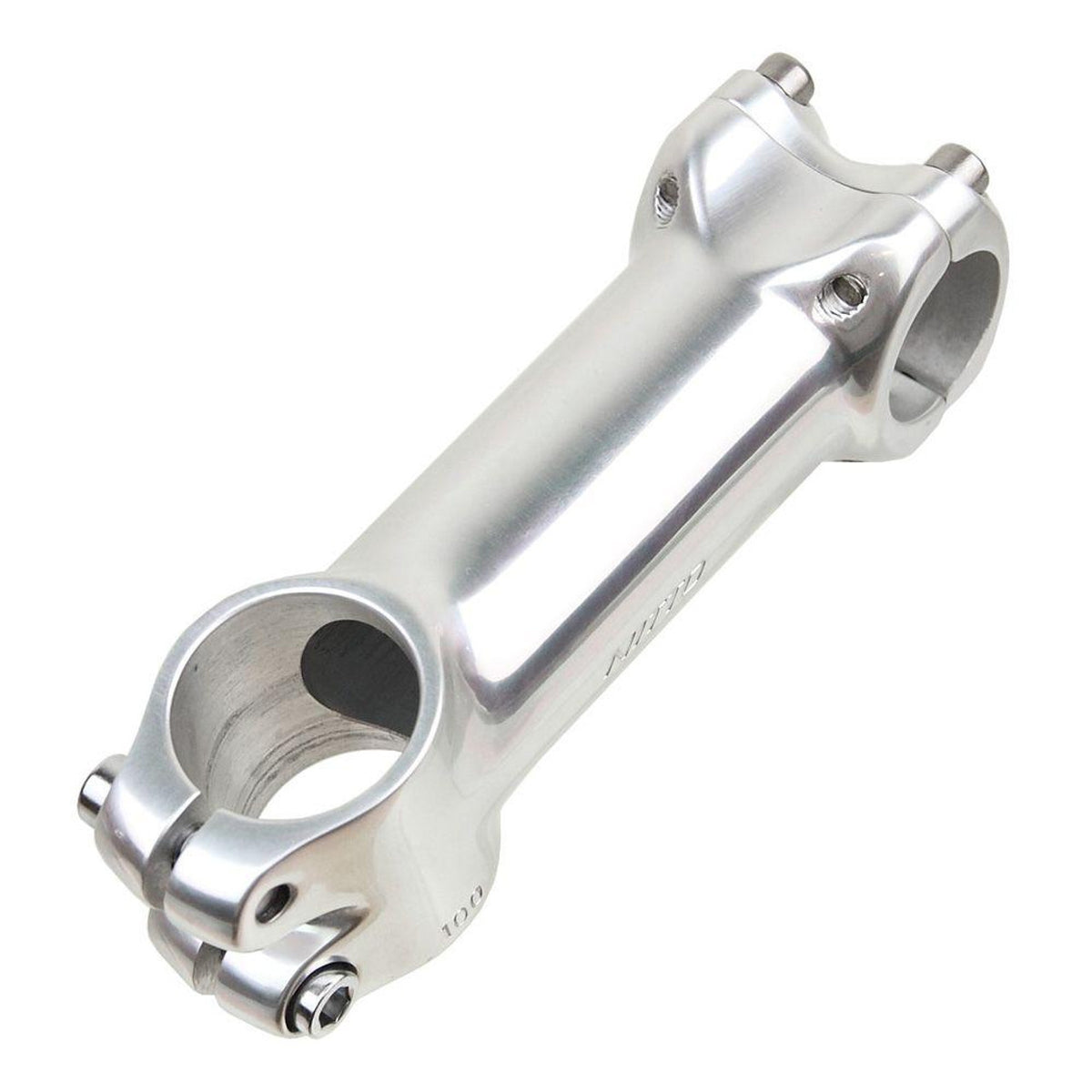 Nitto UI81EX A-Head 26mm Clamp Stamped Bicycle Stem In Silver