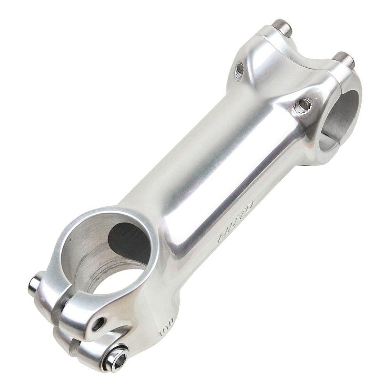 Nitto UI81EX A-Head 26mm Clamp Stamped Bicycle Stem In Silver