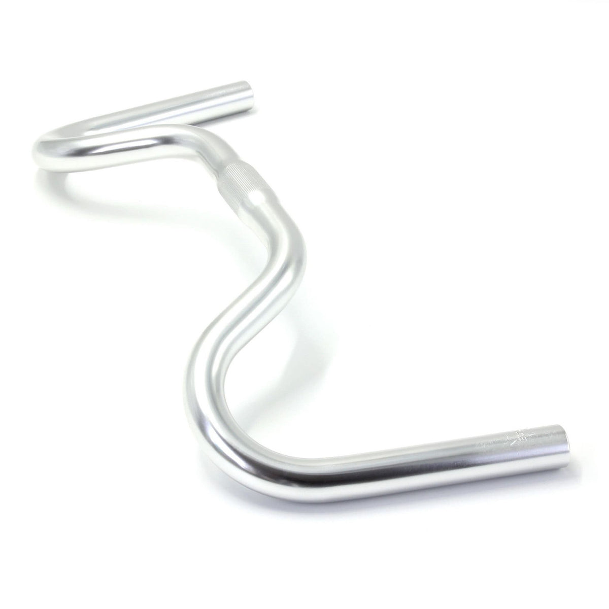 Nitto B307AA Urban Moustache Bicycle Handlebars | 25.4mm Clamp | 435mm Wide| Silver